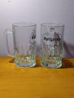 2 vintage bierglazen met mok jaren 60 en 70 - Spitzbräu, Antiek en Kunst, Ophalen