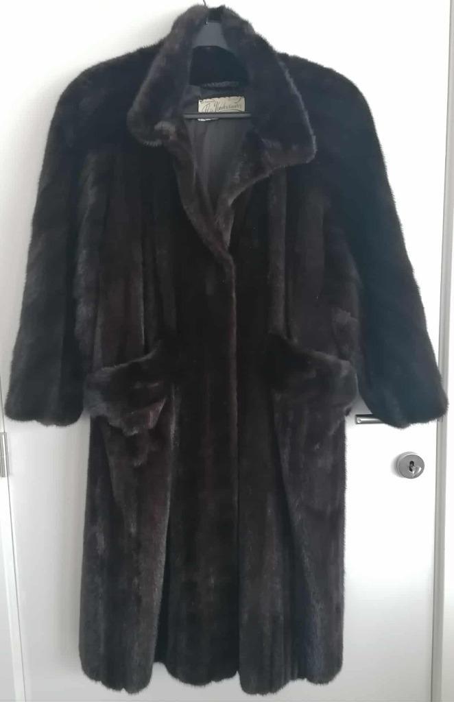 Exclusieve Vintage Nertsbontjas, Kleding | Dames, Jassen | Winter, Zo goed als nieuw, Maat 38/40 (M), Bruin, Ophalen of Verzenden