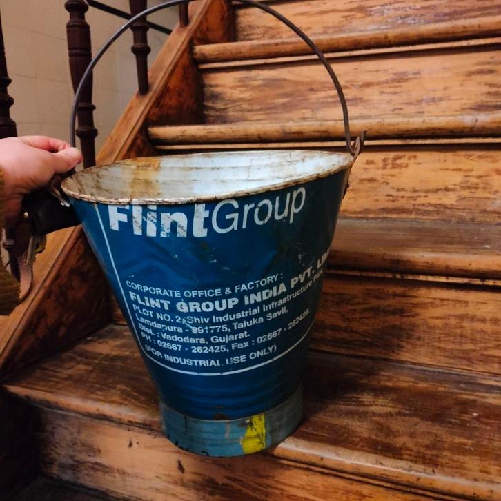 Emmer Otentic Design, Huis en Inrichting, Emmers, Gebruikt, IJzer, Met handgreep, Ophalen of Verzenden