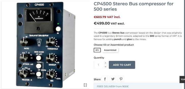 Kit de bricolage Soundskulptor avec compresseur de bus stéré, TV, Hi-fi & Vidéo, TV, Hi-fi & Vidéo Autre, Neuf, Enlèvement ou Envoi