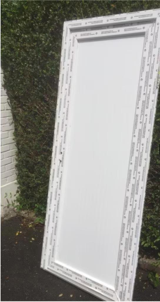 kunststof deur buitendeur kunststof zonder glas, Doe-het-zelf en Bouw, Deuren en Vliegenramen, Gebruikt, Buitendeur, Glas, Kunststof