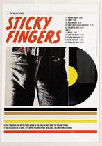 grote The Rolling Stones Sticky Fingers LP Poster, Envoi, Neuf