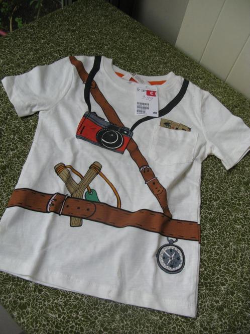 desigual en tof H&M t-shirt 110 - 116 piraat avonturier, Kinderen en Baby's, Kinderkleding | Maat 116, Nieuw, Jongen of Meisje
