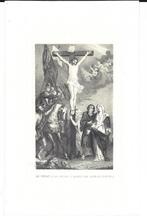 1844 - Christus aan het kruis ( Van Dijck te Kortrijk ), Antiek en Kunst, Verzenden