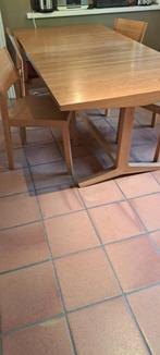 Table en hêtre massif, Ophalen, Intemporel, 200 cm of meer, 50 tot 100 cm