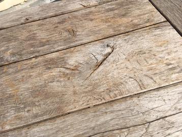 Oude eiken landelijke salontafel uit hoeve beschikbaar voor biedingen