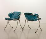 2 Gastone Rinaldi Vintage Design 'Eetkamerstoelen for Rima, Ophalen, Gebruikt, Twee, Blauw