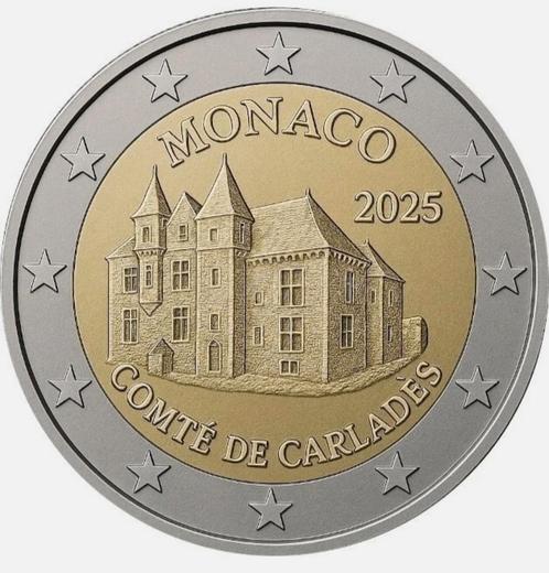 300 EURO/2 EURO MONACO 2025 NIEUWE VOORVERKOOP, Postzegels en Munten, Munten | Europa | Euromunten, 2 euro, België, Ophalen of Verzenden