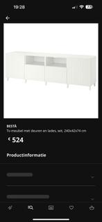 Tv meubel van ikea 350 euro, Maison & Meubles, Accessoires pour la Maison | Paravents d'intérieur, Comme neuf, Enlèvement