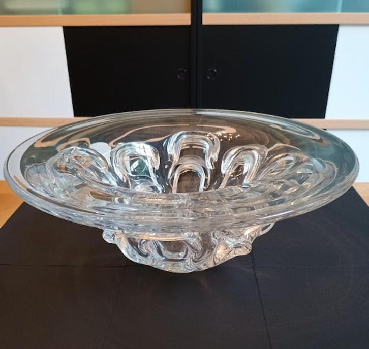 zeer zware (+12 kg) Val St. Lambert schaal, Antonio Bon, Antiek en Kunst, Antiek | Glaswerk en Kristal, Ophalen