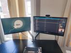 Gaming monitors + desk mount, Ophalen, Gebruikt, HD, Gaming