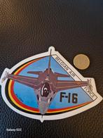 Sticker BELGIAN AIR FORCE F16, Verzamelen, Luchtvaart en Vliegtuigspotten, Ophalen of Verzenden, Zo goed als nieuw