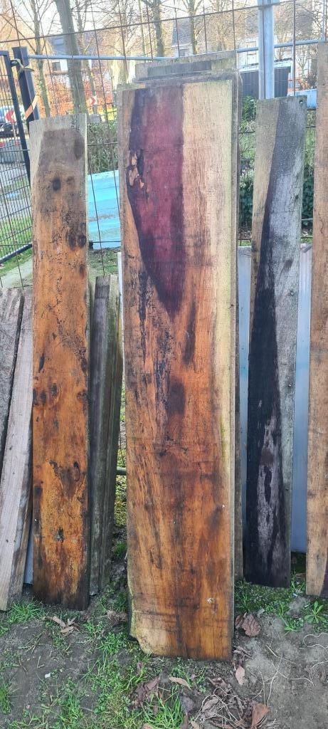 Padouk barnwood planken, diverse maten, Doe-het-zelf en Bouw, Hout en Planken, Nieuw, Plank, Ophalen