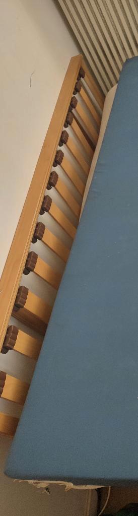 Houten lattenbodem eenpersoons gratis, Huis en Inrichting, Slaapkamer | Matrassen en Bedbodems, Zo goed als nieuw, Bedbodem, 80 cm