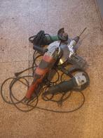 3 slijpmachines en handboor, Ophalen, Gebruikt