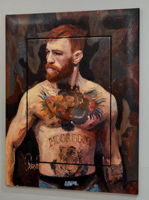 Connor Mcgregor mixed media Peter Donkersloot, Antiek en Kunst, Kunst | Schilderijen | Modern, Ophalen of Verzenden