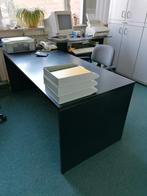 Bureau en bois noir avec table d'appoint, table d'ordinateur, Utilisé, Enlèvement ou Envoi, Bureau