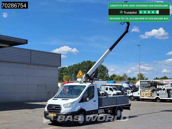 Ford Transit 130pk Hoogwerker 11meter Werkhoogte Trekhaak Ai, Auto's, Bestelwagens en Lichte vracht, Bedrijf, Te koop, Bochtverlichting