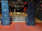 set QSC  KW153 (2x)+QSC KW181 (2x), Audio, Tv en Foto, Luidsprekerboxen, Gebruikt, 120 watt of meer, Front, Rear of Stereo speakers