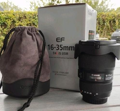 Canon EF 16-35mm f/4L IS USM, Audio, Tv en Foto, Foto | Lenzen en Objectieven, Zo goed als nieuw, Groothoeklens, Zoom, Ophalen