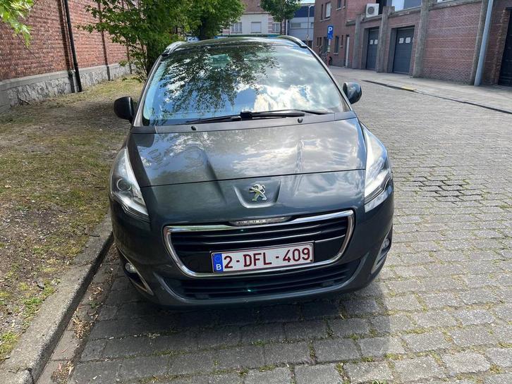 Peugeot 5008 automaat leder euro 6 1.6 diesel 7 plaatsen, Autos, Peugeot, Entreprise, ABS, Airbags, Air conditionné, Bluetooth
