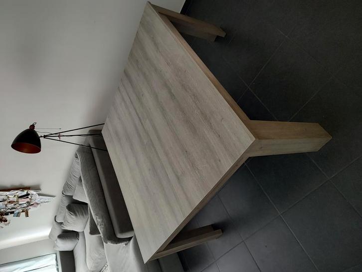 Vierkante eettafel, Huis en Inrichting, Tafels | Eettafels, Gebruikt, 100 tot 150 cm, 100 tot 150 cm, Vijf personen of meer, Vierkant