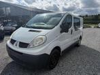 Renault Trafic 2.0 dCi*DOUBLE CABINE*UTILITAIRE*CLIM*EURO 5, Auto's, Euro 5, Stof, Zwart, 4 cilinders
