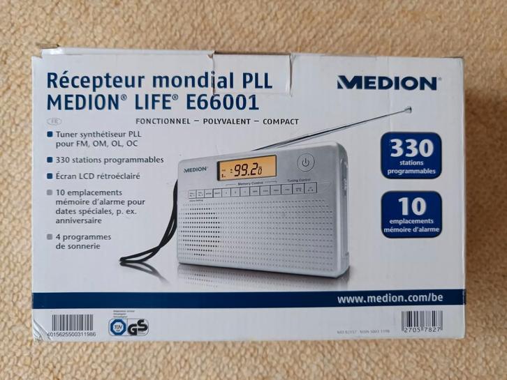 Geweldige MEDION LiFeE66001 PLL wereldwijde ontvanger, Audio, Tv en Foto, Radio's, Zo goed als nieuw, Radio, Ophalen of Verzenden