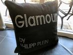 Glamour kussen Swarovski by Philipp Plein 70 x 70 cm 2 stuks, Ophalen of Verzenden, Gebruikt, Zwart, Vierkant