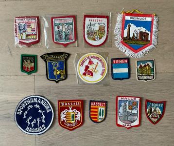 Vintage patches Vlaanderen en Wallonië, jaren ‘70 Prijs/stuk disponible aux enchères