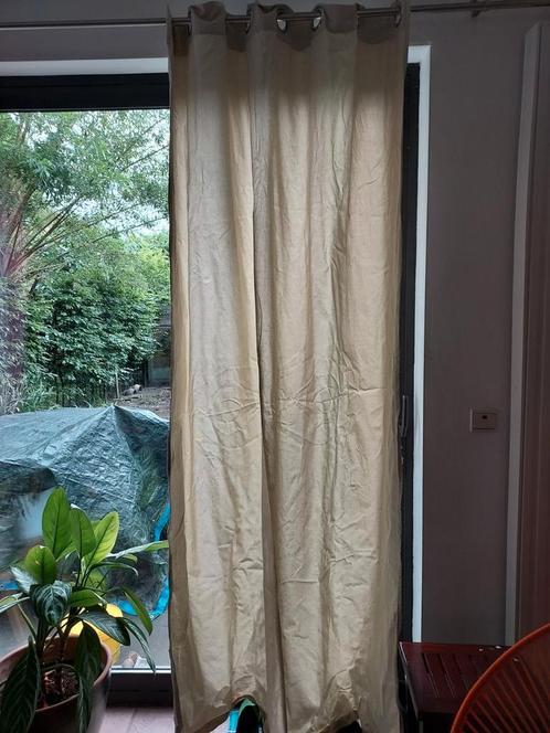 Rode, ecru en grijze gordijnen Ikea, Huis en Inrichting, Stoffering | Gordijnen en Lamellen, Gebruikt, Ophalen