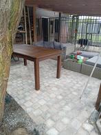 Masief eiken tafel, Tuin en Terras, Tuintafels, Ophalen of Verzenden, Zo goed als nieuw, Rechthoekig, Hout