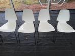 4 Ikea stoelen Vilmar, Ophalen, Gebruikt, Wit