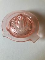 Presse orange ancien en verre