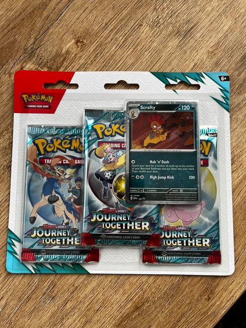Pokemon Sealed Journey Together 3 pack blister, Hobby en Vrije tijd, Verzamelkaartspellen | Pokémon, Nieuw, Booster, Foil, Ophalen of Verzenden