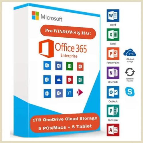 Office 365 Pro Plus (pour 5 PCs), Informatique & Logiciels, Logiciel Office, Neuf, Android, iOS, Access, Excel, OneNote, Outlook