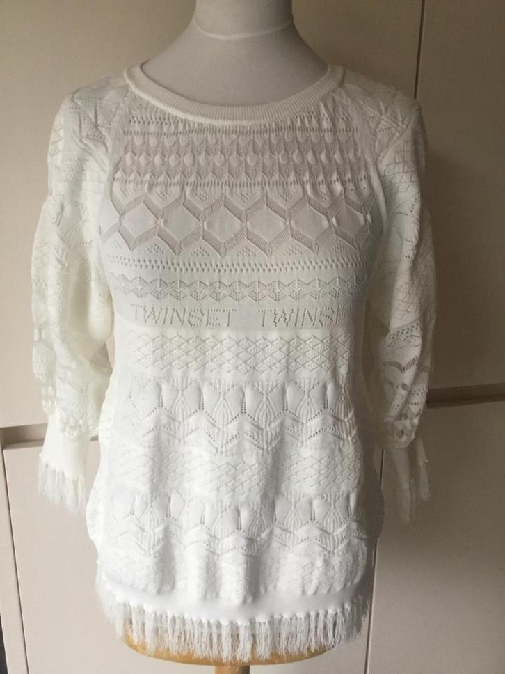 Twinset Milano truitje XS (36) Nieuw, Kleding | Dames, Truien en Vesten, Nieuw, Maat 36 (S), Wit, Ophalen of Verzenden