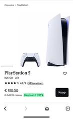 Sony PlayStation 5 Standard Edition 825 GB, Games en Spelcomputers, Ophalen, Nieuw, Playstation 5