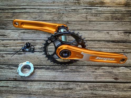 Hope EVO Crankstel  (Oranje) – 170mm – Uitstekende staat!, Fietsen en Brommers, Fietsaccessoires | Overige Fietsaccessoires, Gebruikt