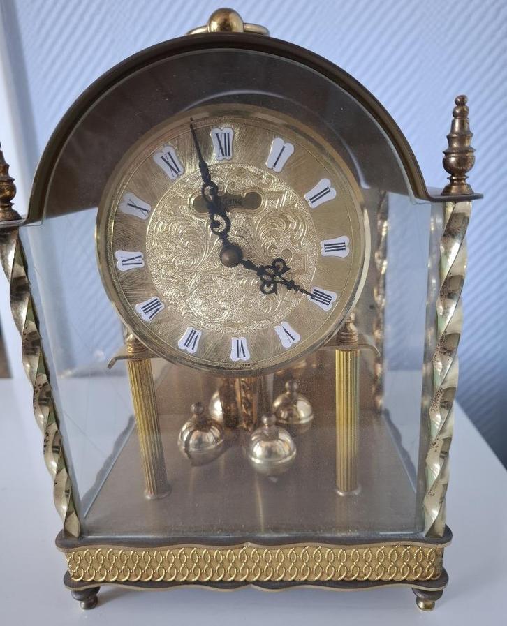 Vintage mechanisch Duitse torsieklok jaren 1970, Antiek en Kunst, Curiosa en Brocante, Ophalen
