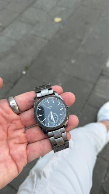 Fossil Smartwatch Hybride - Q Machine Smoke FTW1166 -via app beschikbaar voor biedingen