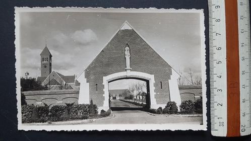 Fotokaart Brecht Abdij O.L.V. van Nazareth Ingang Gevaert, Verzamelen, Postkaarten | België, Ongelopen, Antwerpen, 1920 tot 1940