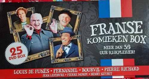 dvd's franse komieken BOX, Cd's en Dvd's, Cd's | Humor en Cabaret, Zo goed als nieuw, Ophalen