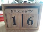 Houten kalender, Diversen, Kalenders, Ophalen of Verzenden, Dagkalender, Nieuw