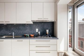 Moderne witte keuken, Huis en Inrichting, Ophalen, Gebruikt, Wit, Enkelwandige keuken