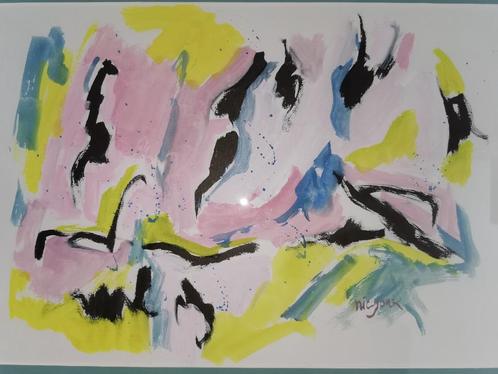 Origineel werk Nic Jonk (Amsterdamse school)  Gesigneerd  Mi, Antiek en Kunst, Kunst | Schilderijen | Klassiek, Ophalen
