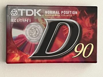 TDK cassettebandje D90 (Nieuw, Sealed) beschikbaar voor biedingen