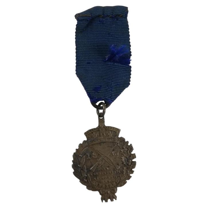 Medaille - bezoek Belgisch legioen 1867, Verzamelen, Militaria | Algemeen, Landmacht, Lintje, Medaille of Wings, Ophalen of Verzenden