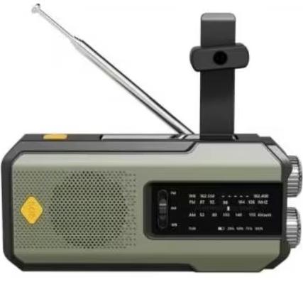 Luxe noodradio bekend van het Denk Vooruit pakket - Groen, Audio, Tv en Foto, Radio's, Nieuw, Radio, Ophalen of Verzenden