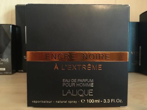 Lalique encre noire à l'extreme - Eau de Parfum pour homme, Collections, Parfums, Utilisé, Bouteille de parfum, Enlèvement ou Envoi
